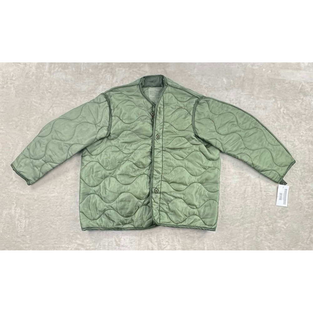 US Military M65 Field Jacket Liner Quilted Olive Green Large 8415-00-782-2889